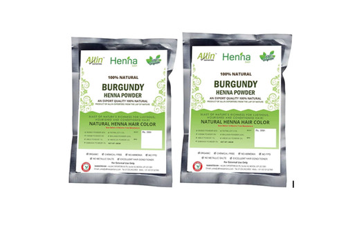 Burgundy henna hair color - 2,