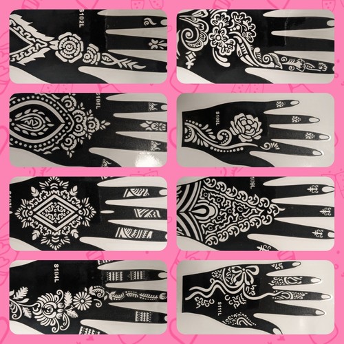 Henna stencils body art mehndi - art,
