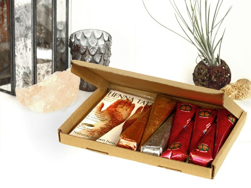 Large natural brown henna - natural,