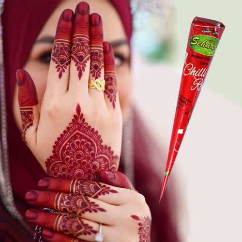 Dark brown henna cone mehndi - brown,
