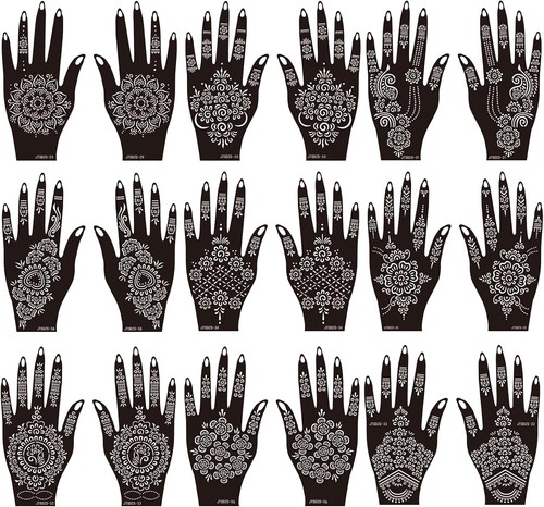 Henna tattoo stencil kit - stencil,