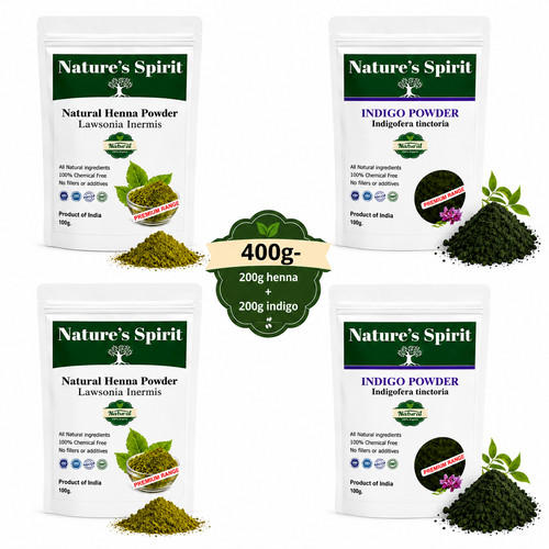 Henna indigo powder 400g - +, -400g