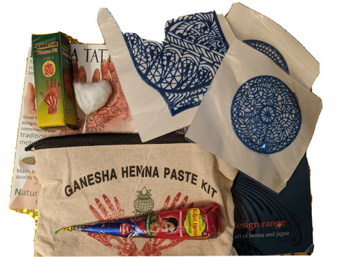 Organic henna large tattoo - organic,