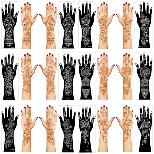 Henna tattoo stencil - stencil, kit
