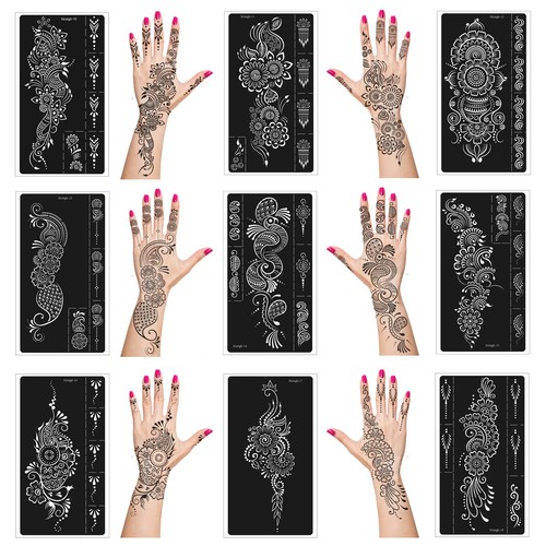 Henna tattoo stencils - henna,