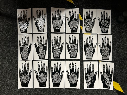 Sheet self adhesive henna - self-adhesive,