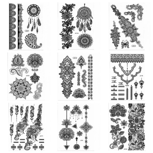 Black henna temporary - black,