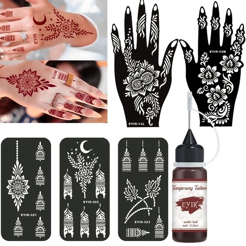 Sets henna tattoo - tattoo, stencils